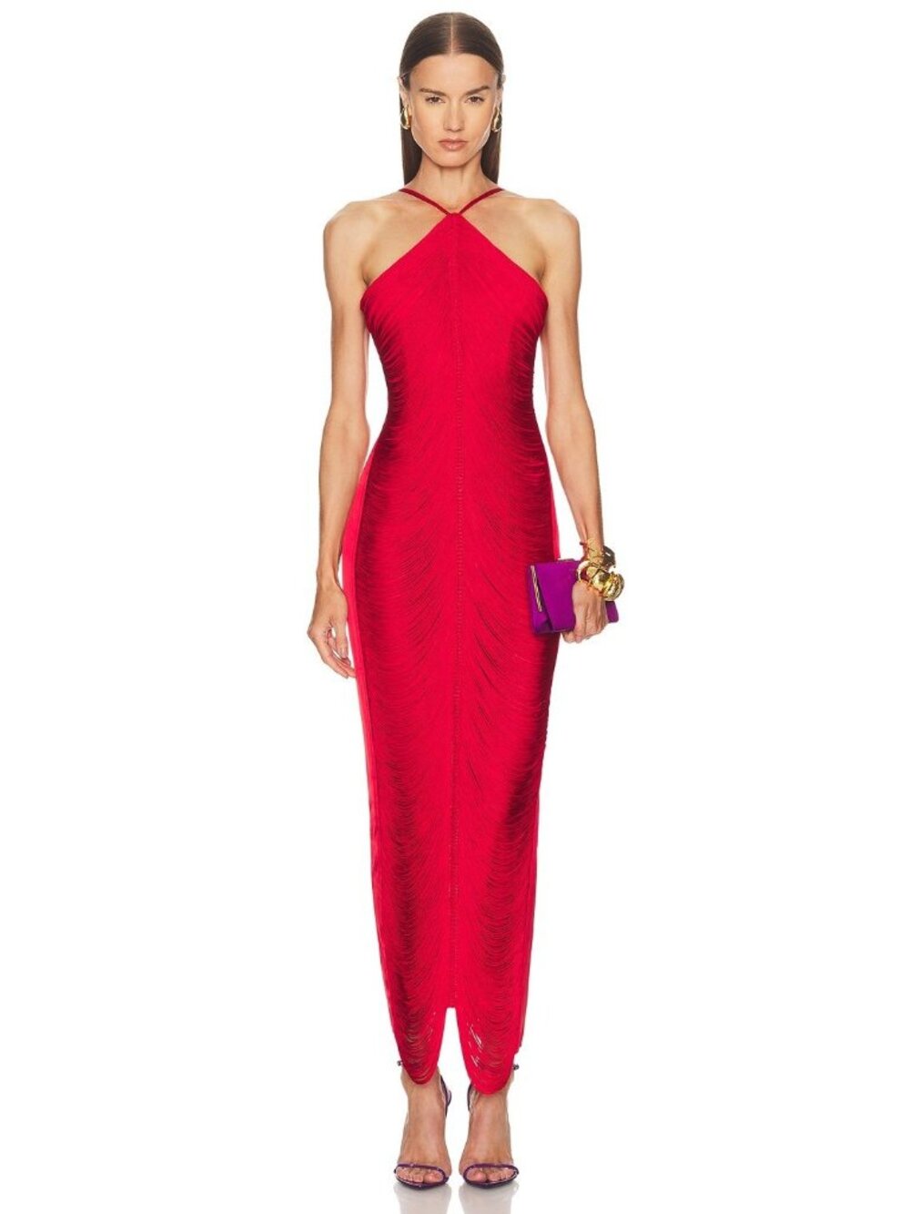 Cult Gaia Renata Gown in Ghermez Red